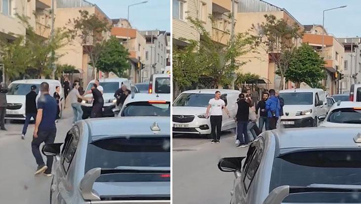 Bursa’da trafikte kan donduran görüntüler! Döner bıçağını çekip dehşet saçtı