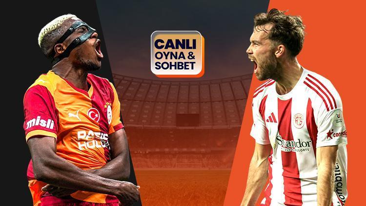 Galatasaray ile Antalyaspor karşı karşıya geliyor! Maçın heyecanı Misli’de