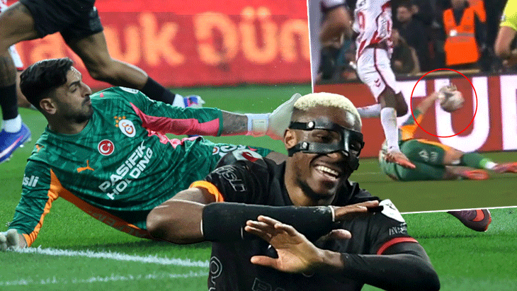 Galatasaray’da Günay Güvenç ve Osimhen’den büyük hata! Kırmızı kart çıktı, üçüncü kaleci oyuna girdi