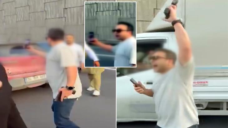 Trafikte tartıştığı kişinin önüne kesen polis silahını çekti: Sana hayatında yazılabilecek en ağır cezayı yazacağım